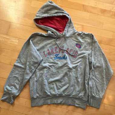 grey hoodie
