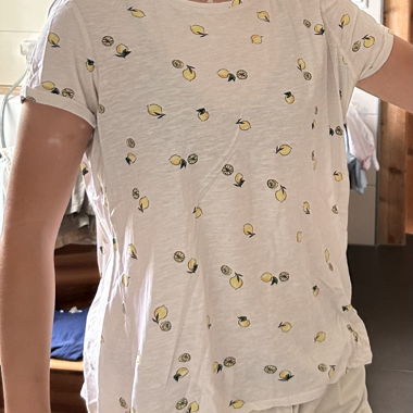 Weisses Zitronen T-Shirt