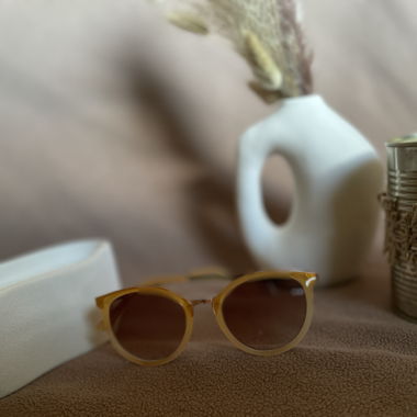 Lunettes beige 