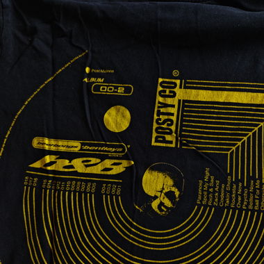 Posty Co. Post Malone T-Shirt Schwarz b&b