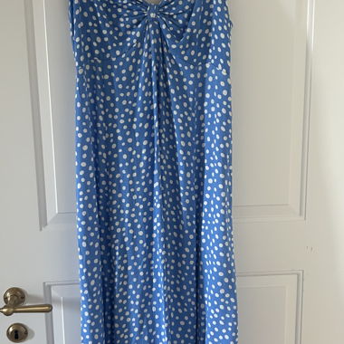 Abito a pois blu Gr. 40