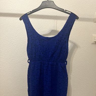 Robe bleu roi printanière 