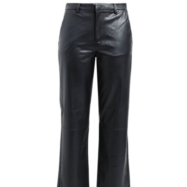 Sleek Black Leather Trousers – Vero Moda, Size S