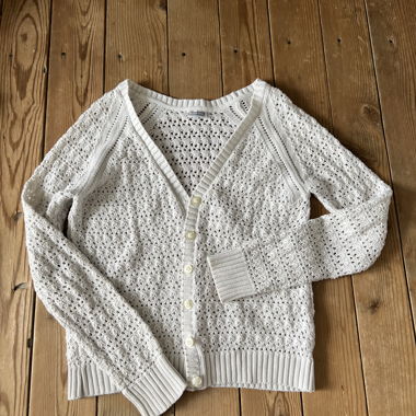 Cardigan in maglia bianco