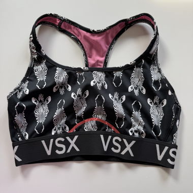 Soutien-gorge de sport à motif zèbre
