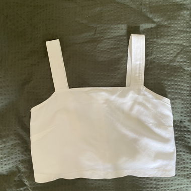 Top blanc à bretelles