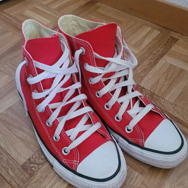Red High-Top Converse