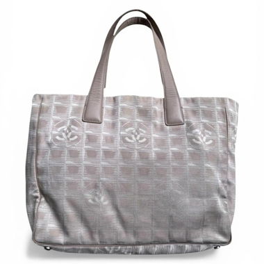 Pink Chanel Travel Line Tote Bag