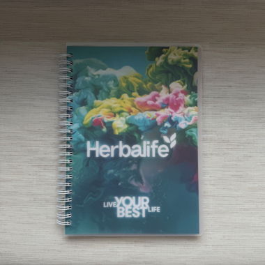 Herbalife - A5-Notizbuch, 73 karierten Blätter