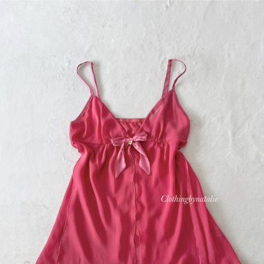 Coquette Pink Chiffon Babydoll (S)