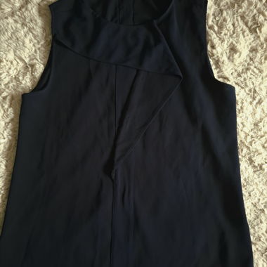 Top senza maniche blu navy