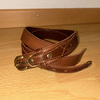 Ceinture en cuir marron