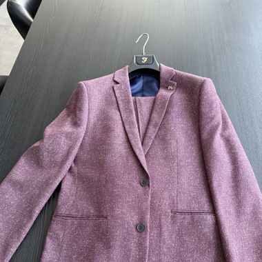 Anzug Herren bordeaux rot