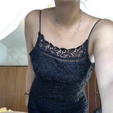 Black lace dress
