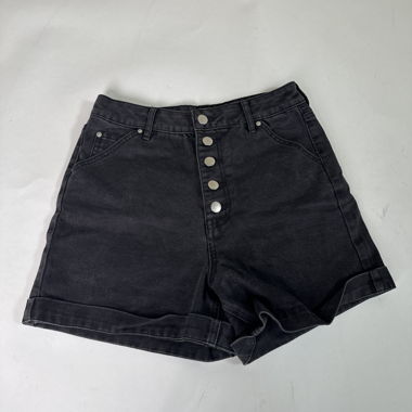 Warehouse Jeansshorts schwarz