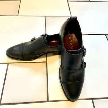 Scarpe double monkstrap in pelle Marc O’Polo