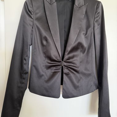Black Esprit blazer in satin look