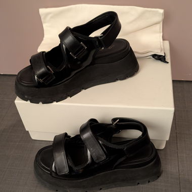 3.1 Philip Lim KATE schwarze Plateausandaletten 38