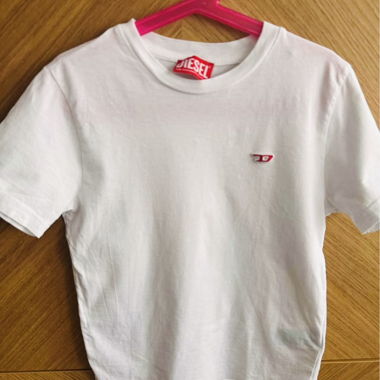 Weisses Diesel T‑Shirt für Kinder Grösse 8Y 132cm