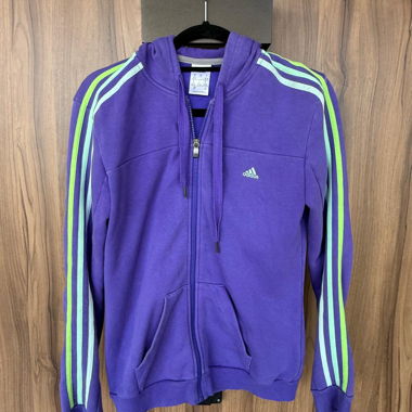 adidas Zip-Hoodie Femme – Taille S, Violet