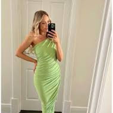 Norma Kamali Diana Dress Gemini Green