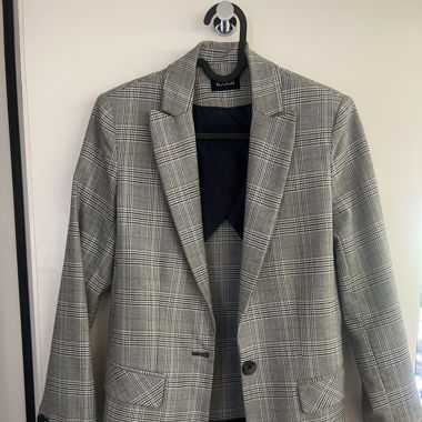 blazer à carreaux 