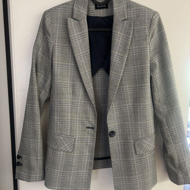 blazer à carreaux 
