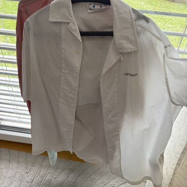 Camicia manica corta Off-White con stampa