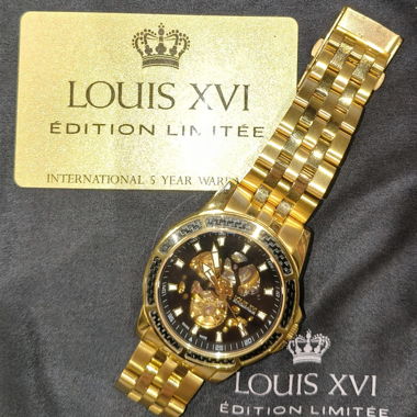 Orologio automatico Louis XVI dorato
