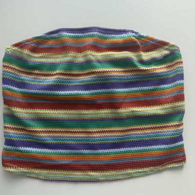 Top senza spalline multicolore