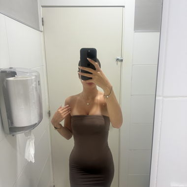 Robe bandeau brune