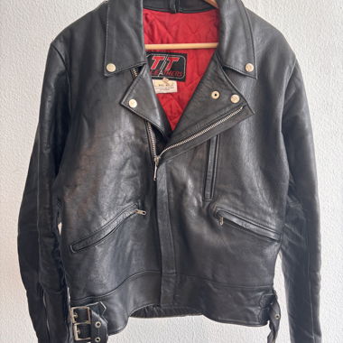Giacca biker in pelle TT Leathers