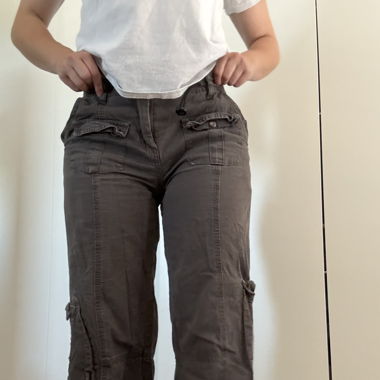 Cargo Jeans mit straight leg fit 