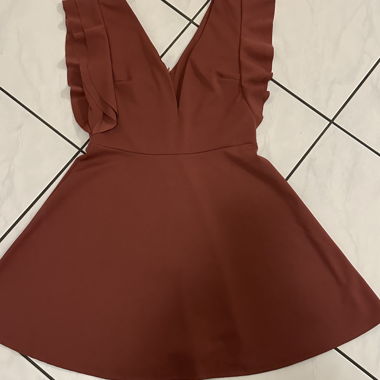 bordo rot kleid
