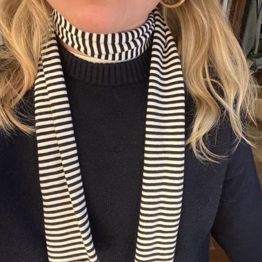 Striped Rollneck Scarf
