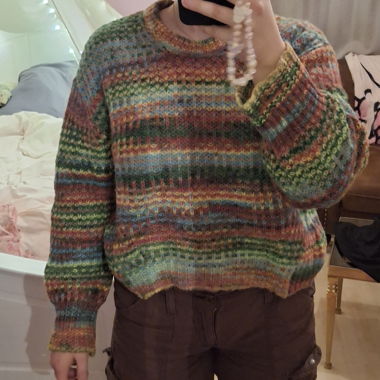 Strickpulover Bunt