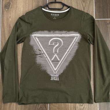 T-shirt à manches longues Guess vert