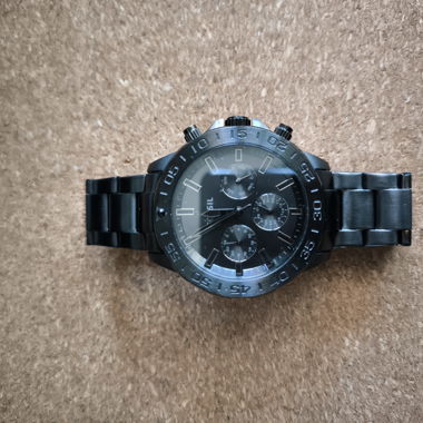 Fossil Bannon Edelstahl Rauchgrau Herrenarmbanduhr