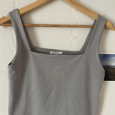Crop Top Amisu grigio