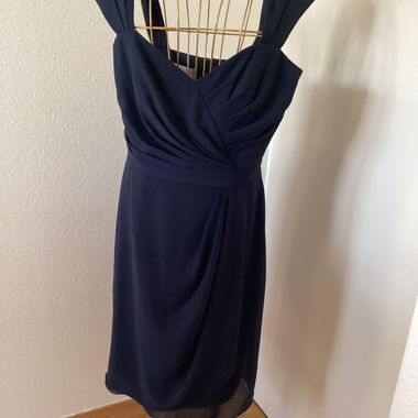 Dark blue cocktail /bridesmaid dress