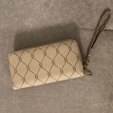 beige wallet