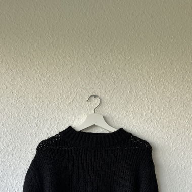Pull en laine noir Zara 