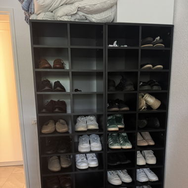 Schuhregal Schwarz 2Stk