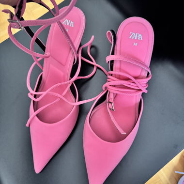 Rosa Pumps Grösse 38