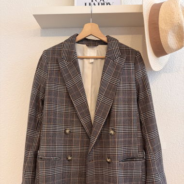 Karierter herbstlicher Blazer