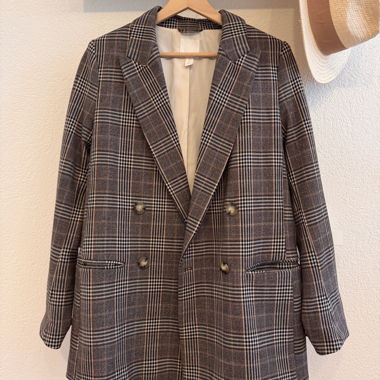 Blazer autunnale a quadri