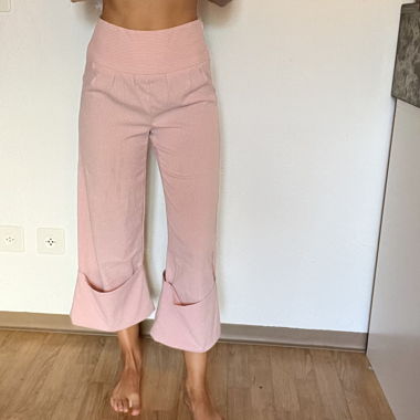 dreiviertel sommerhose altrosa gr xs