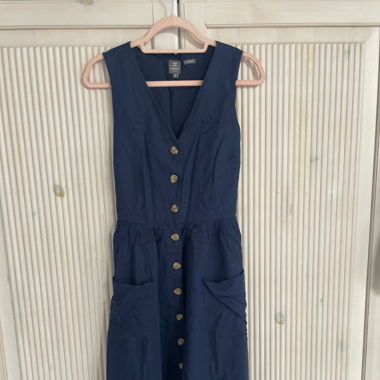 Leinen-Midikleid