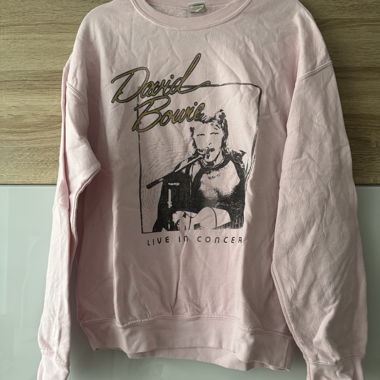 Sweatshirt rose David Bowie