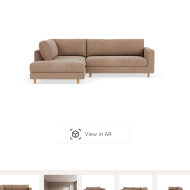 Wunderschönes braunes Ecksofa